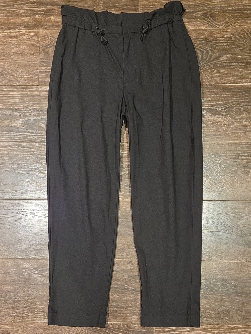 ❤️ GAP HIGH RISE BUNGEE PAPERBAG PANTS, BLACK, MEDIUM